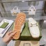Gucci Women's Loafer Slippers in White Leather with Horsebit