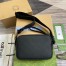 Gucci Crossbody Bag in Black GG Rubber-effect Leather