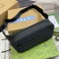 Gucci Belt Bag in Black GG Rubber-effect Leather