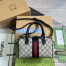 Gucci Ophidia GG Mini Top Handle Bag in Blue Supreme Canvas