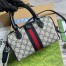 Gucci Ophidia GG Mini Top Handle Bag in Blue Supreme Canvas