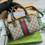 Gucci Ophidia GG Mini Top Handle Bag in Beige GG Canvas