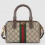 Gucci Ophidia GG Mini Top Handle Bag in Beige GG Canvas