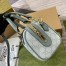 Gucci Ophidia GG Mini Top Handle Bag in Dusty Blue Supreme Canvas