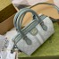 Gucci Ophidia GG Mini Top Handle Bag in Dusty Blue Supreme Canvas