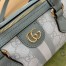 Gucci Ophidia GG Mini Top Handle Bag in Dusty Blue Supreme Canvas