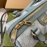 Gucci Ophidia GG Mini Top Handle Bag in Dusty Blue Supreme Canvas
