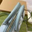 Gucci Ophidia GG Mini Top Handle Bag in Dusty Blue Supreme Canvas