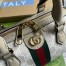 Gucci Ophidia GG Mini Top Handle Bag in White GG Canvas