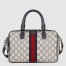 Gucci Ophidia GG Small Top Handle Bag in Blue GG Canvas