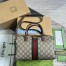 Gucci Ophidia GG Small Top Handle Bag in Beige GG Canvas