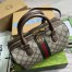 Gucci Ophidia GG Small Top Handle Bag in Beige GG Canvas