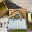 Gucci Ophidia GG Small Top Handle Bag in Dusty Blue Supreme Canvas