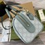 Gucci Ophidia GG Small Top Handle Bag in Dusty Blue Supreme Canvas