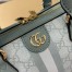 Gucci Ophidia GG Small Top Handle Bag in Dusty Blue Supreme Canvas