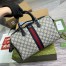 Gucci Ophidia GG Medium Top Handle Bag in Blue GG Canvas
