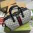 Gucci Ophidia GG Medium Top Handle Bag in Blue GG Canvas