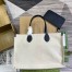 Gucci Medium Tote Bag in Canvas with Blue Gucci Print