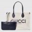 Gucci Medium Tote Bag in Canvas with Blue Gucci Print