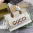 Gucci Medium Tote Bag in Canvas with Brown Gucci Print