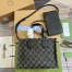 Gucci Ophidia GG Medium Tote Bag in Black GG Denim