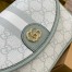 Gucci Ophidia GG Mini Shoulder Bag in Dusty Blue Supreme Canvas