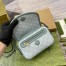 Gucci Ophidia GG Mini Shoulder Bag in Dusty Blue Supreme Canvas