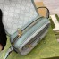 Gucci Ophidia GG Mini Shoulder Bag in Dusty Blue Supreme Canvas