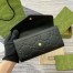 Gucci Continental Wallet in Black GG Leather