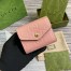 Gucci Trifold Wallet in Rose Beige GG Leather