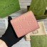 Gucci Trifold Wallet in Rose Beige GG Leather