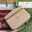 Gucci Super Mini Shoulder Bag in Light Beige GG Leather