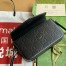 Gucci Super Mini Shoulder Bag in Black GG Leather