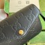 Gucci Super Mini Shoulder Bag in Black GG Leather