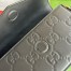 Gucci Super Mini Shoulder Bag in Black GG Leather
