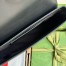 Gucci Super Mini Shoulder Bag in Black GG Leather