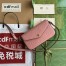 Gucci Super Mini Shoulder Bag in Rose Beige GG Leather