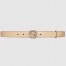 Gucci Interlocking G Belt 25MM in Beige Leather