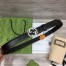 Gucci Interlocking G Belt 25MM in Black Leather