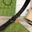 Gucci Interlocking G Belt 25MM in Black Leather