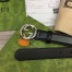 Gucci Interlocking G Belt 25MM in Black Leather