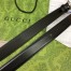 Gucci Interlocking G Belt 25MM in Black Leather