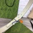 Gucci Interlocking G Belt 25MM in White Leather