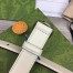 Gucci Interlocking G Belt 25MM in White Leather