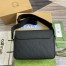 Gucci Messenger Bag in Black GG Rubber-effect Leather