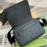 Gucci Messenger Bag in Black GG Rubber-effect Leather
