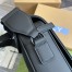 Gucci Messenger Bag in Black GG Rubber-effect Leather