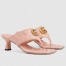 Gucci Women's GG Marmont Thong Sandals 55mm in Pink Leather