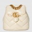 Gucci GG Marmont Mini Backpack in White Matelasse Leather