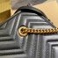 Gucci GG Marmont Medium Tote in Black Chevron Calfskin